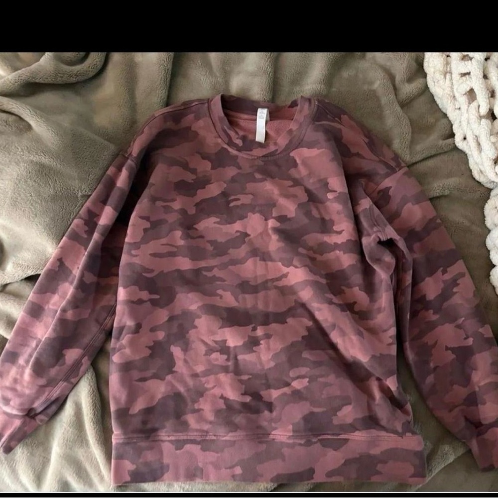 lululemon athletica Camouflage Sweatshirt - Pink and Brown